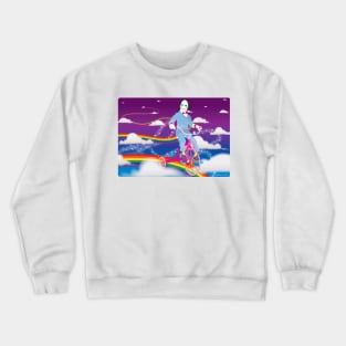 Lisa Frank Stylized Jigsaw Mashup Crewneck Sweatshirt